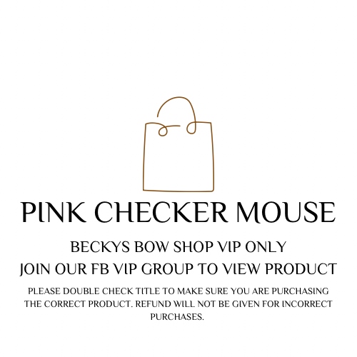 Pink Checker Mouse