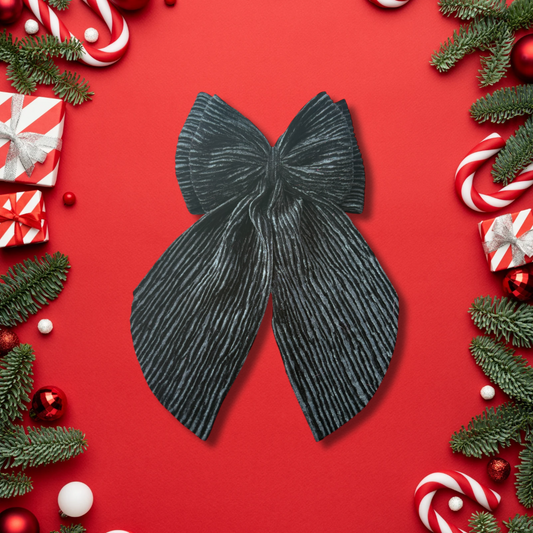 Black Pleated Velvet