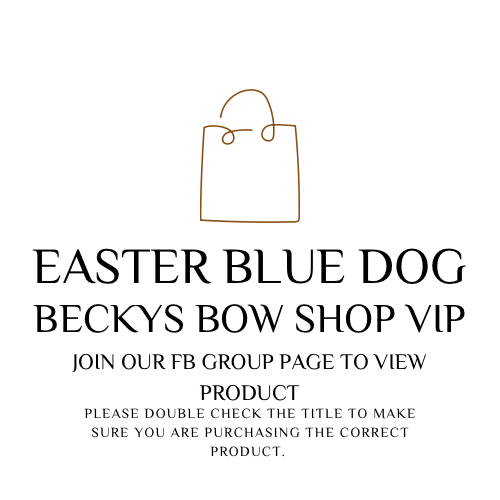 Easter Blue Dog