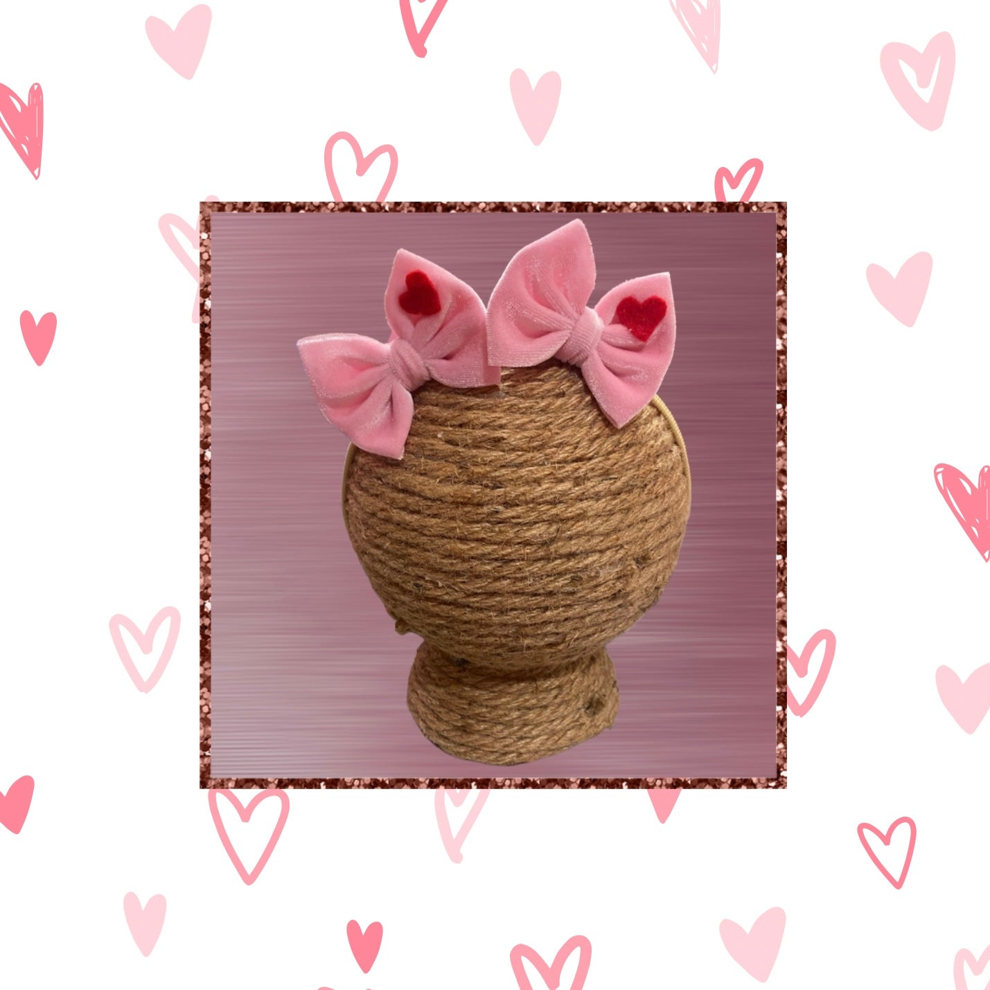 Pink Velvet with Heart