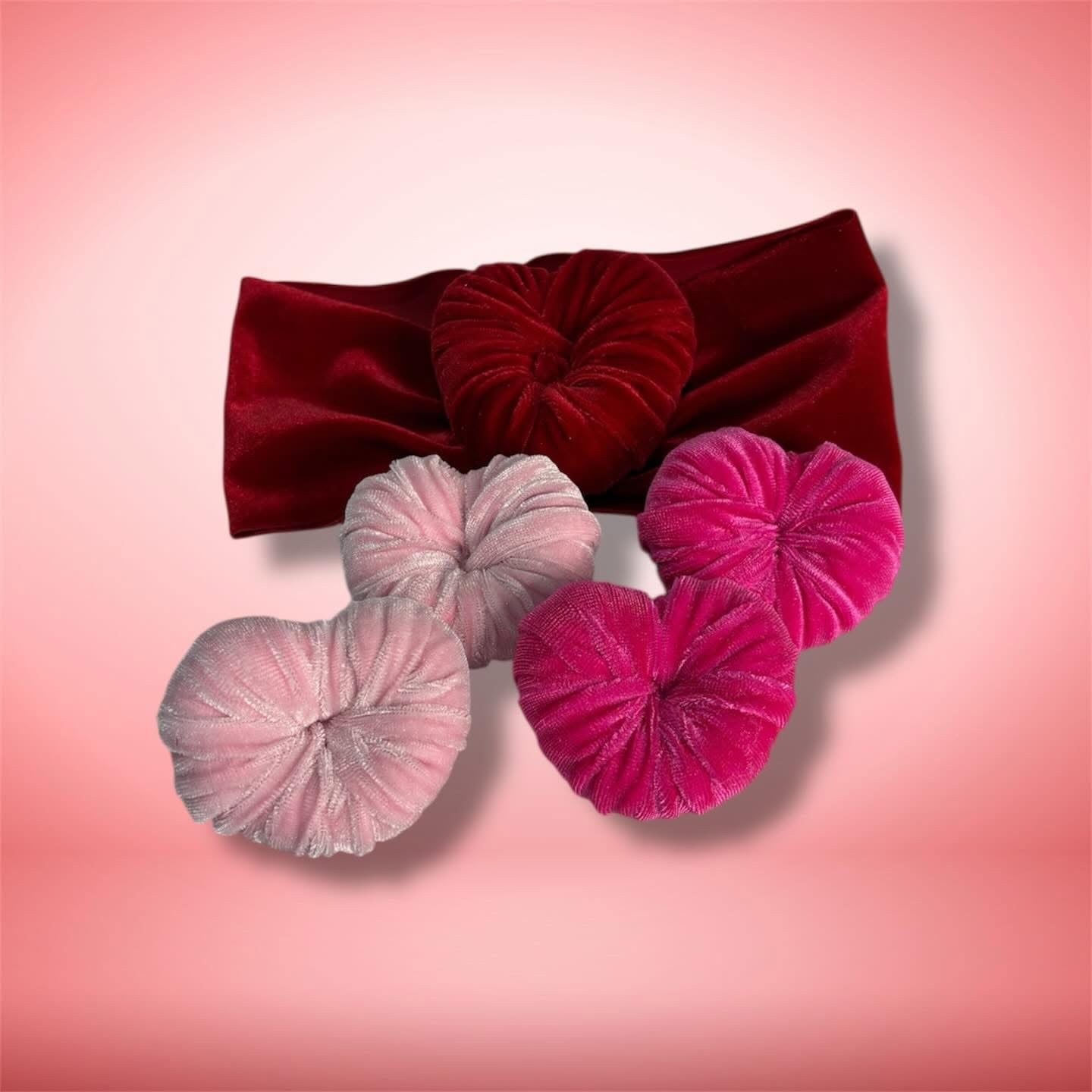 Velvet Heart Bows & Headwraps